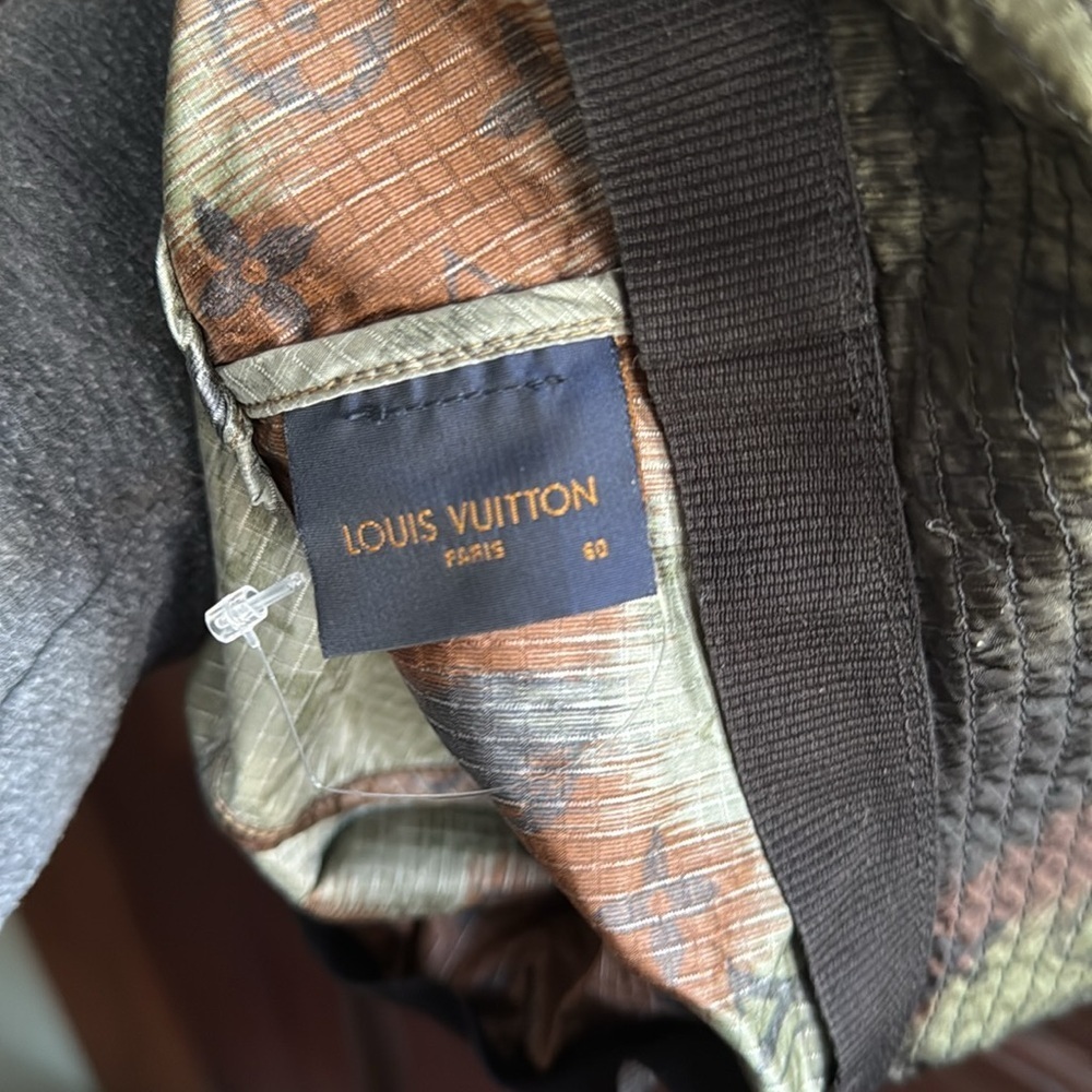 LV Louis Vuitton 2020 camouflage ikat sun hat green monogram tied - Picture 6 of 9